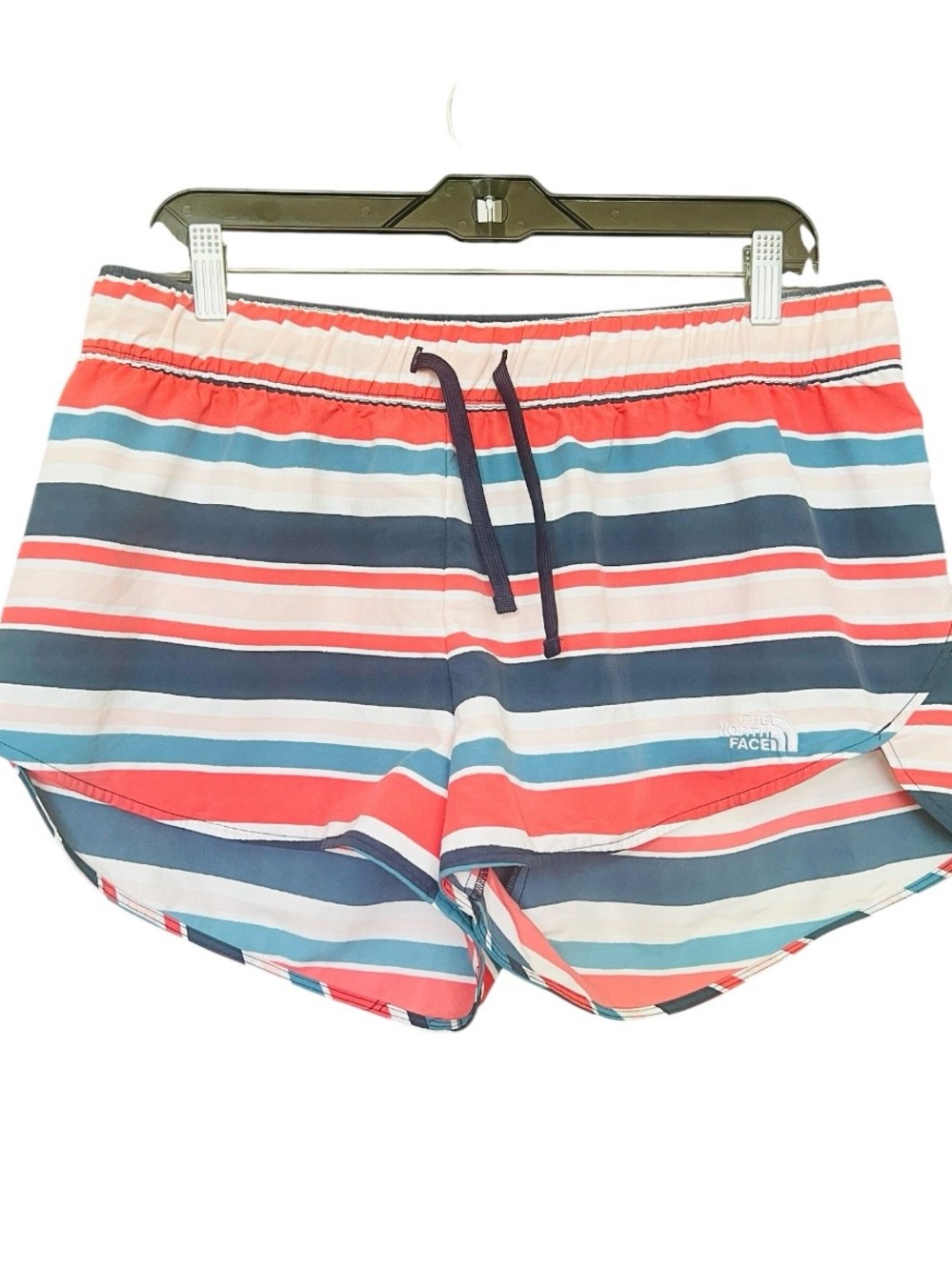 The North Face Striped Shorts Gorpcore Outdoors Drawstring Lightweight Multi LRG